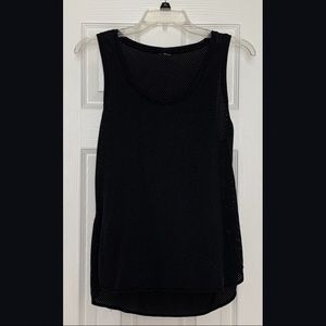 Mesh Black Athletic Tank Top - Women’s